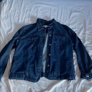 Oversized jean jacket (if you usually wear a sm.)